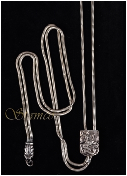 Traditional Jewelry Silver Chain ​​with Saint George
