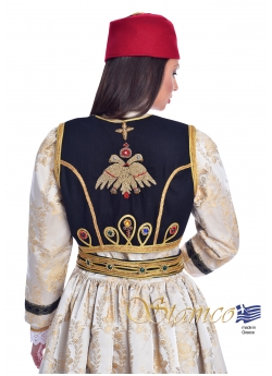 Traditional Kastoria Dress with Hand-Embroidered Vest 
