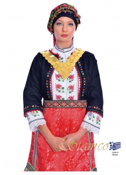 Traditional Dress of Karpathos Island Embroidered 
