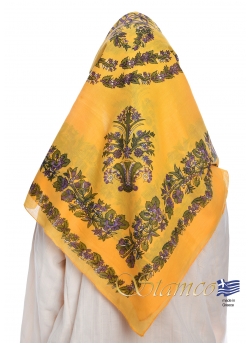 Traditional Yellow Cotton Scarf 