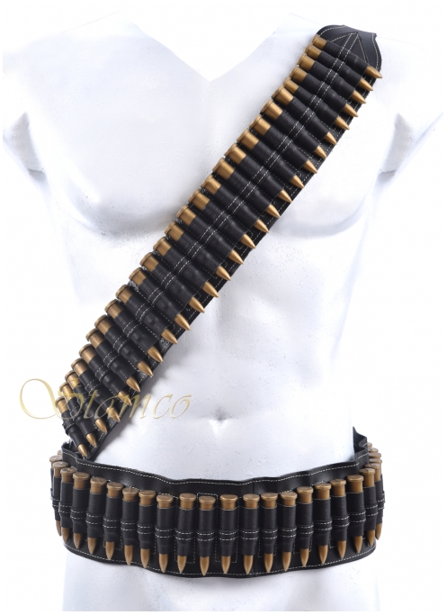  Leather Βelt with Plastic Bullets
