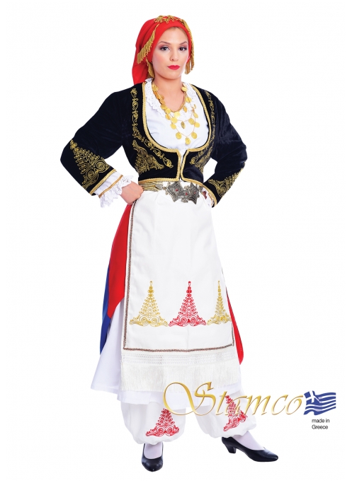 Traditional Cretan Dress Embroidered