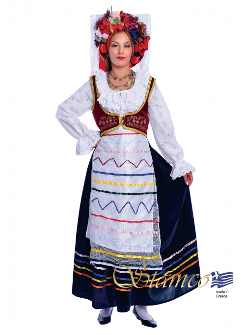 Greek Traditional Dress Corfu Kerkyra Woman