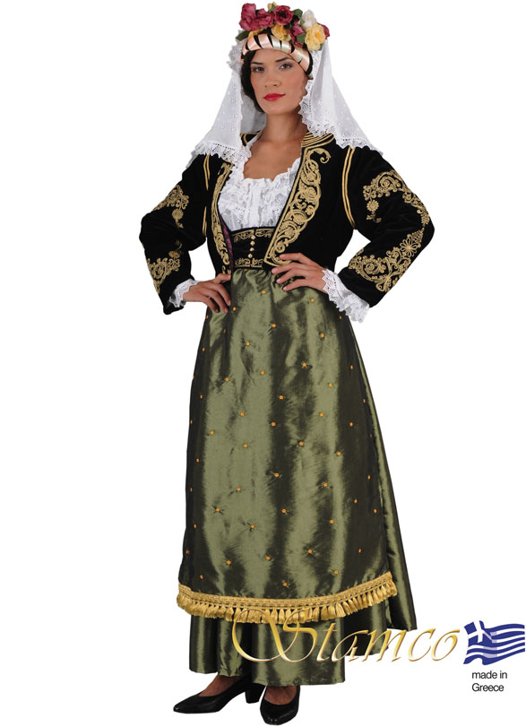 Traditional Dress Corfu Kerkira Embr.