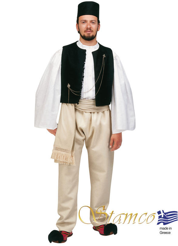 Traditional Dress Epirus Man Black Vest