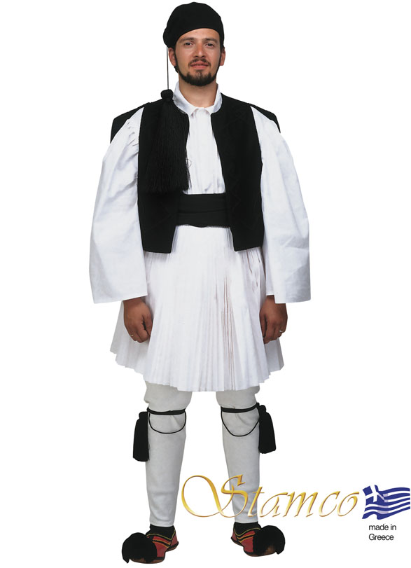 Traditional Dress Tsolias Man Black