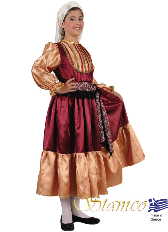 Traditional Dress Aegean Island Girl